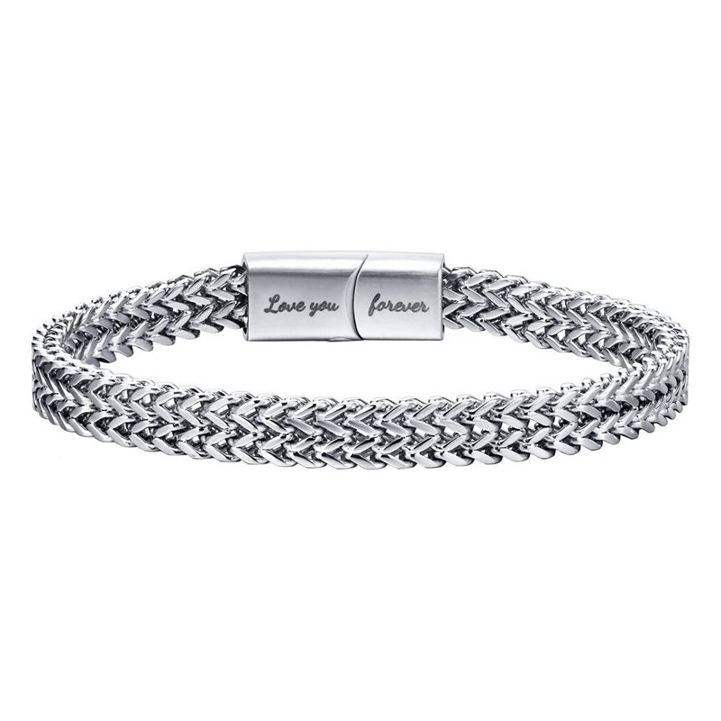 Impress Jewelry Pánsky oceľový náramok Love You Forever symbol večnej 68299913