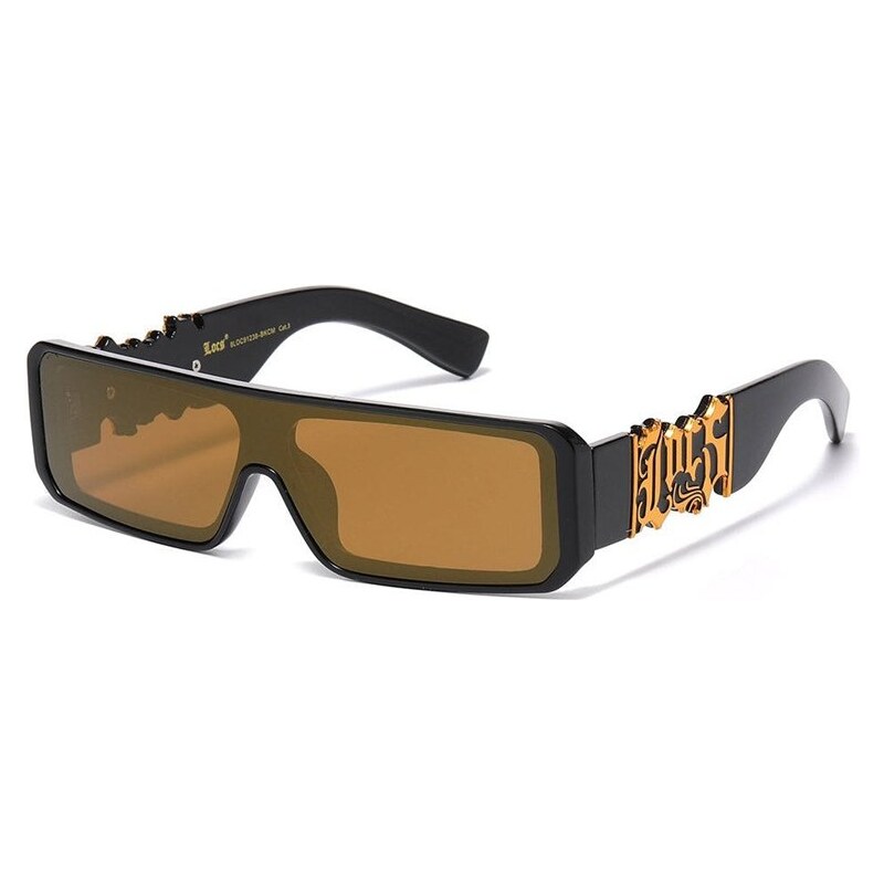 LOCS Bandito hranaté slnečné okuliare Zrkadlové hnedé 68299945