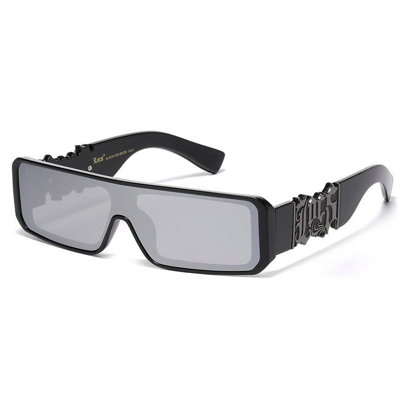 LOCS Bandito hranaté slnečné okuliare Zrkadlové strieborné 68299946