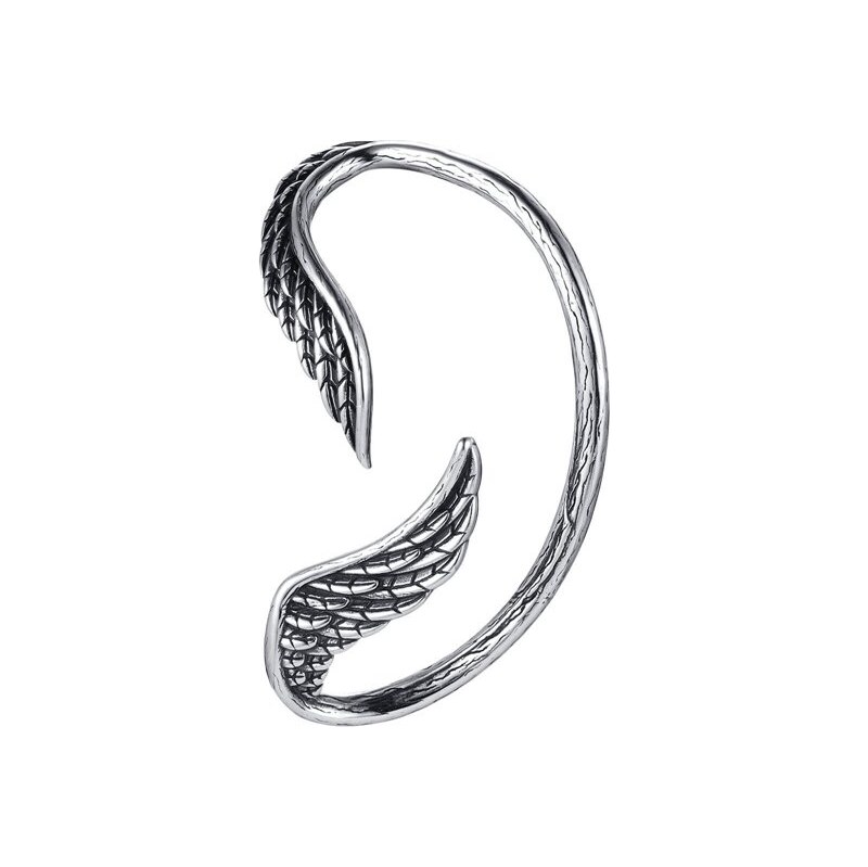 Titan Jewerly Ušná manžeta z chirurgickej ocele Krídla 68299953