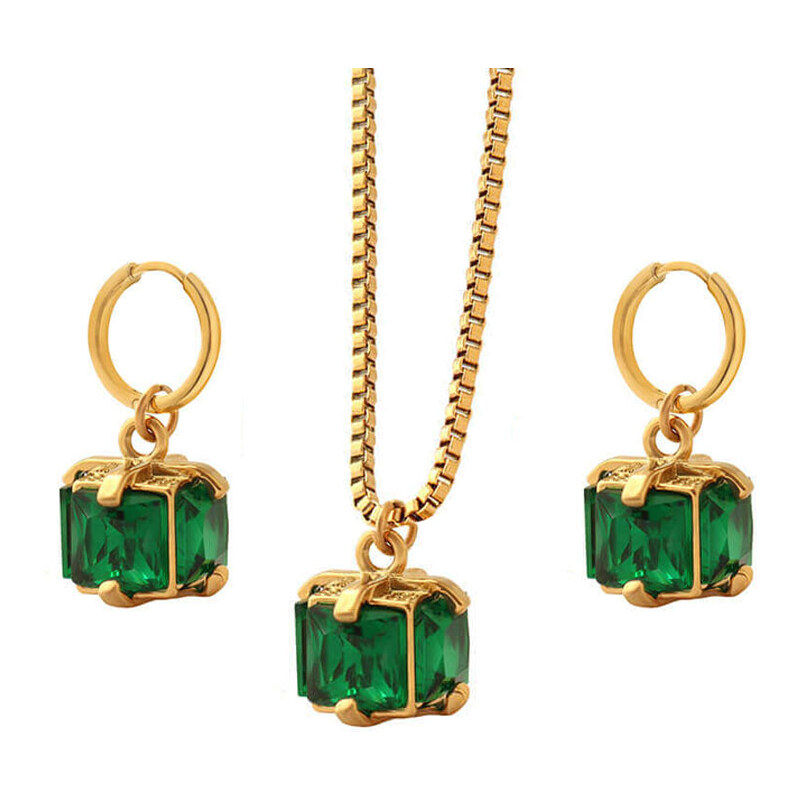 Impress Jewelry Súprava z chirurgickej ocele náhrdelník + náušnice 68299957