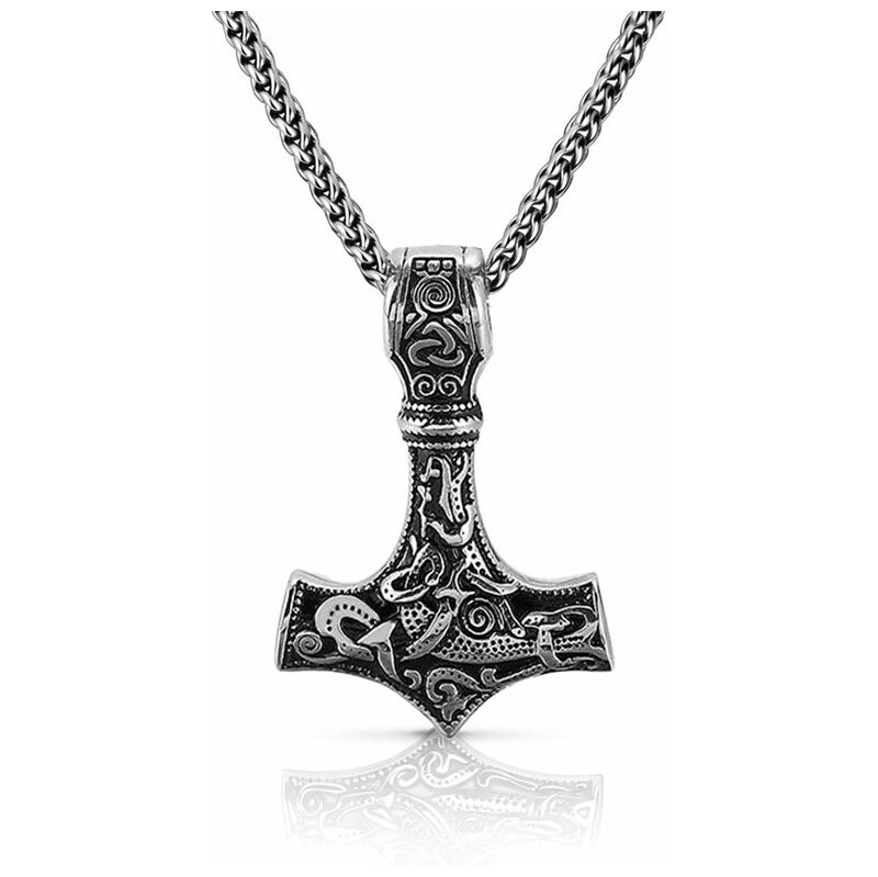 Impress Jewelry Prívesok z chirurgickej ocele Thorovo kladivo Mjölnir 68299963