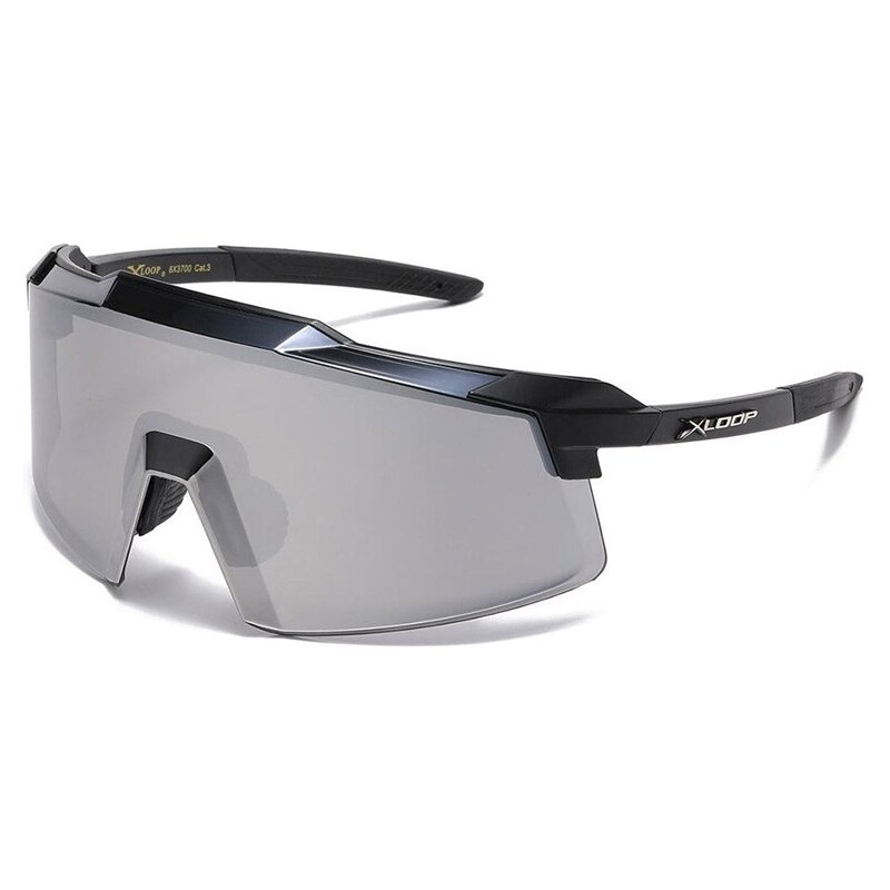 X-loop Xloop SHIELD WRAP športové slnečné okuliare Leo Strieborné 68299967