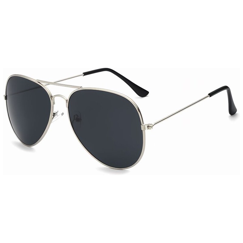 Wayfarer style Detské slnečné okuliare pilotky Strieborné dymové 68299984