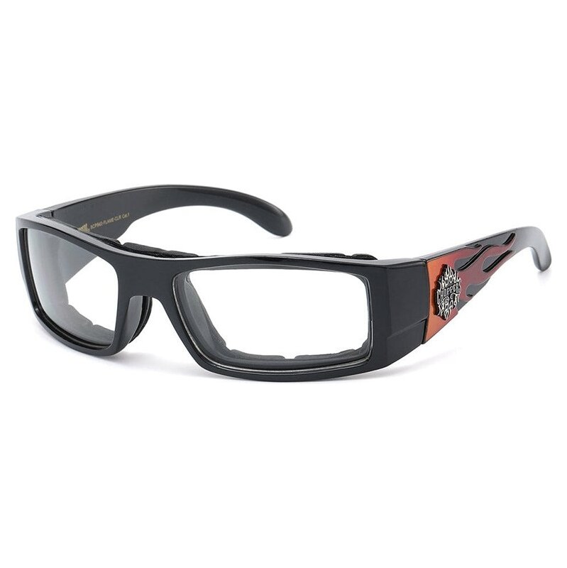 CHOPPERS Flame Rider číre slnečné okuliare Červené 68299989