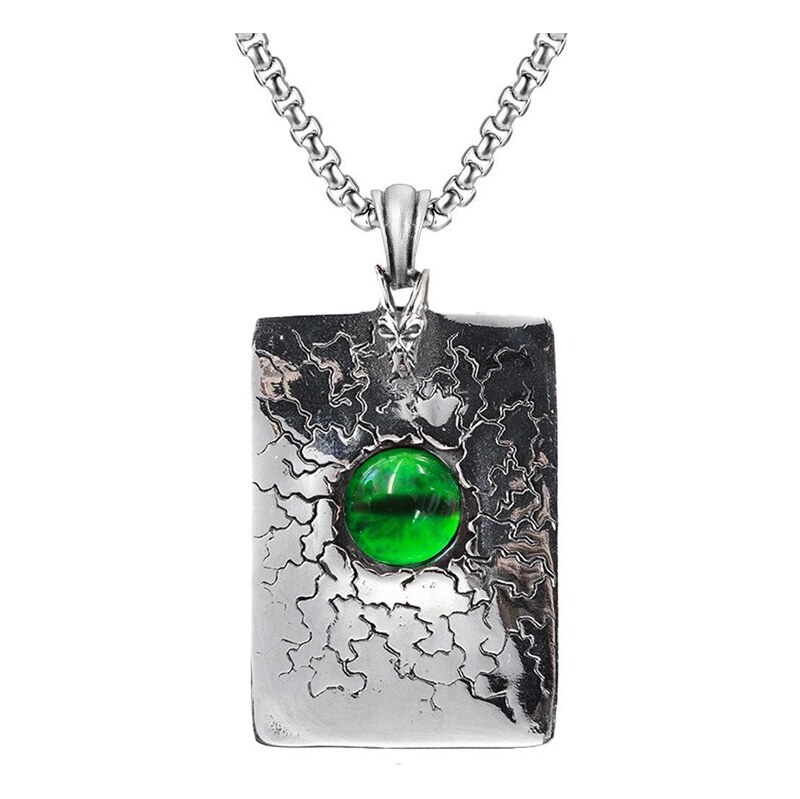 Impress Jewelry Oceľový prívesok Dračie oko Zelené Slnko & Mesiac 68299996