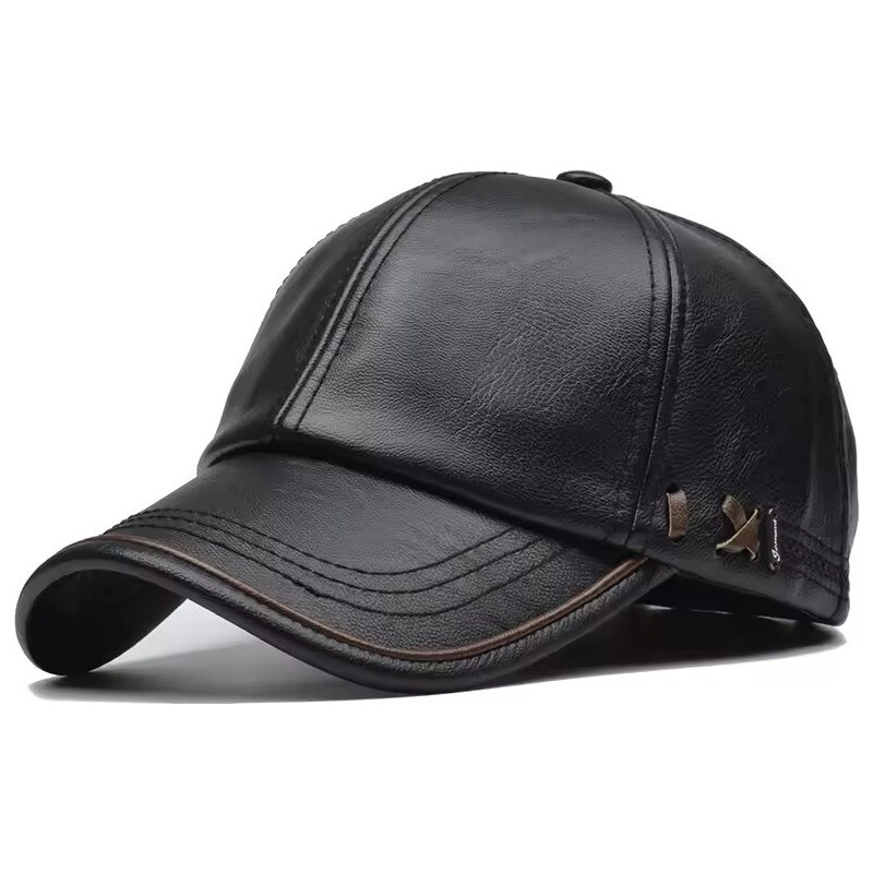 Ang-e Jamont koženková šiltovka Venon Čierna 68300009