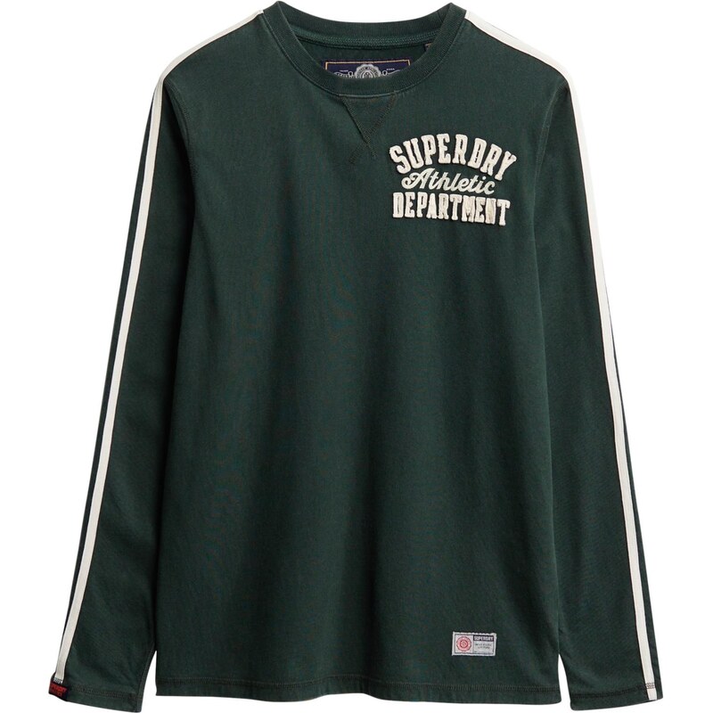 Superdry & Co Tričko ATHLETIC jedľová / biela 68324414