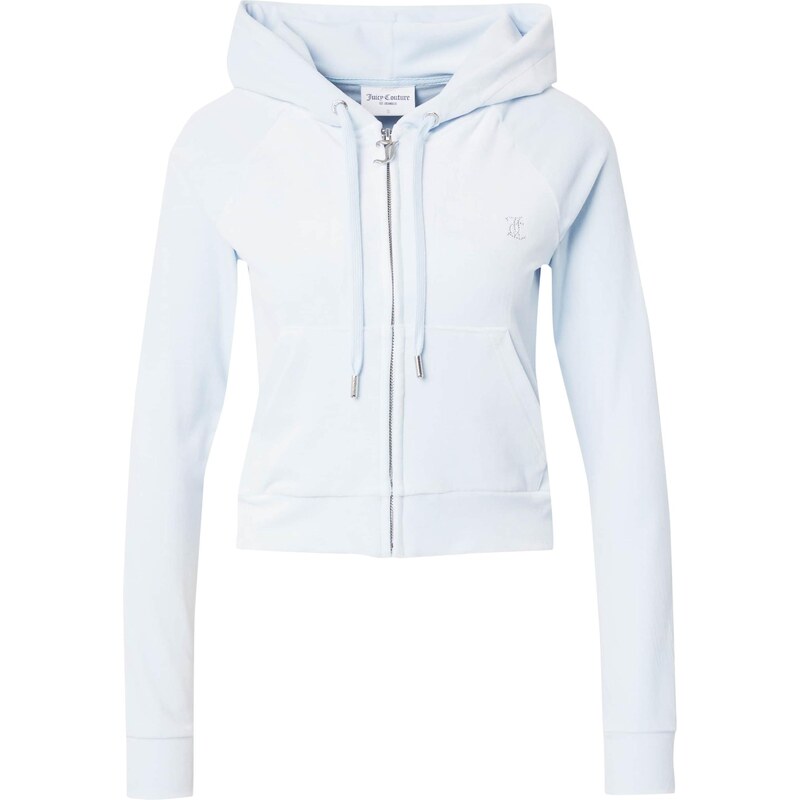 Juicy Couture Tepláková bunda Madison pastelovo modrá / strieborná 68324435