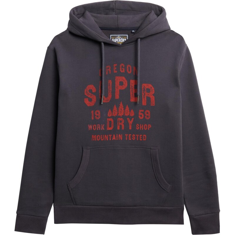 Superdry & Co Mikina tmavosivá / červená 68324485