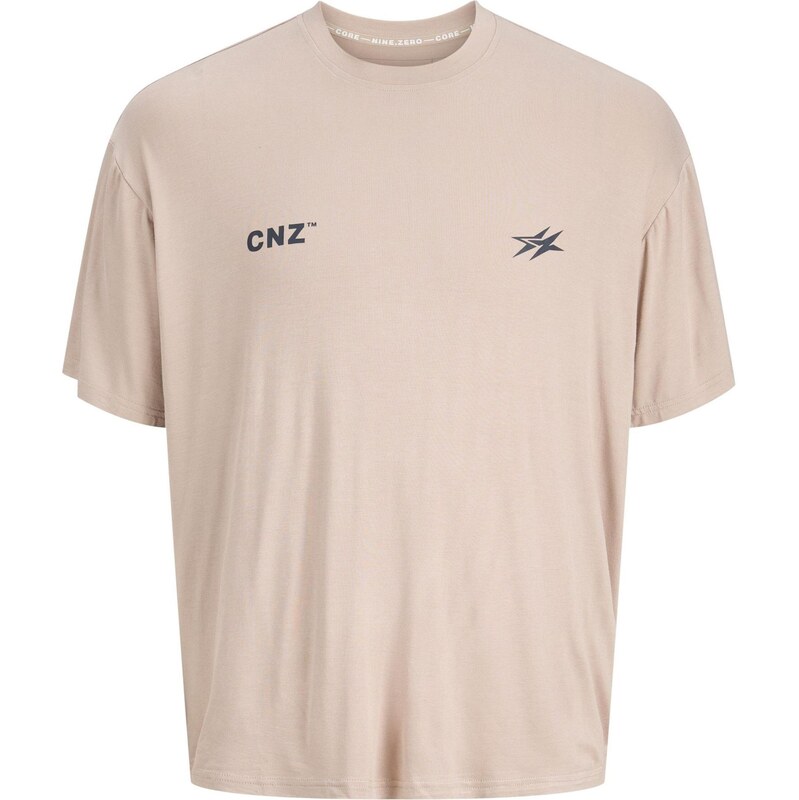 JACK & JONES Tričko JCOCNZ BERLIN sivobéžová / čierna 68324491