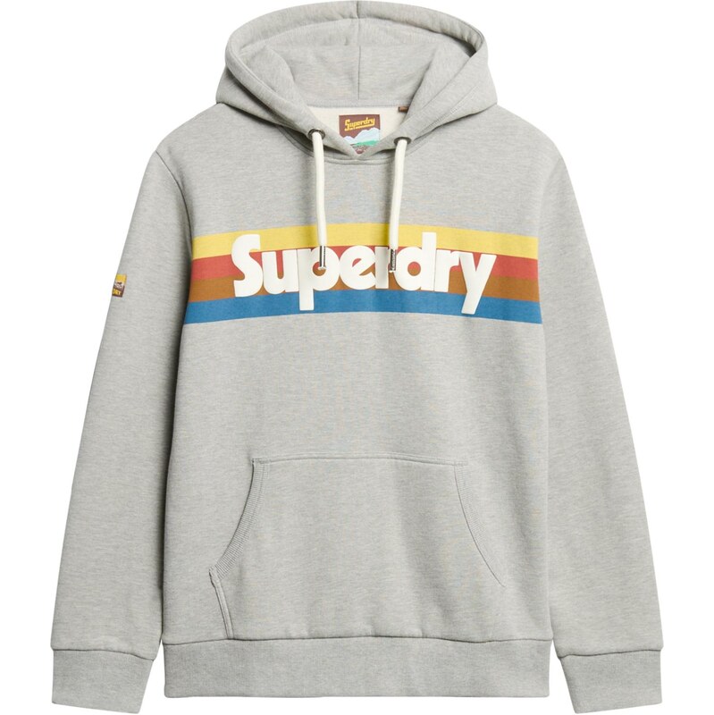 Superdry & Co Mikina modrá / koňaková / sivá melírovaná / biela 68324506