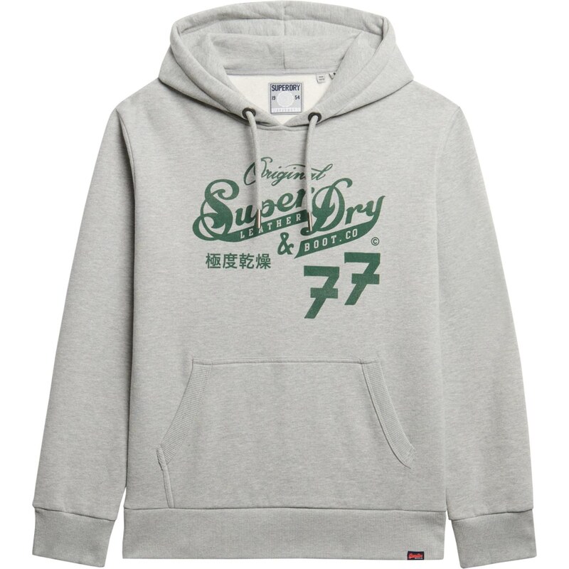 Superdry & Co Mikina sivá melírovaná / jedľová 68324507
