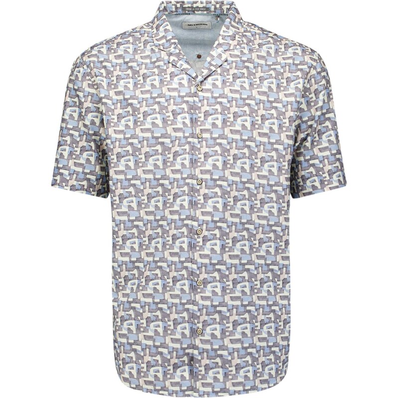 No Excess Košeľa nebielená / svetlomodrá / tmavosivá 68324533