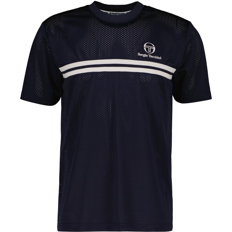 Sergio Tacchini Funkčné tričko Giacomo námornícka modrá / biela 68324539