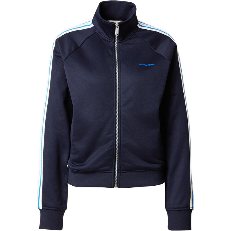 Calvin Klein Jeans Tepláková bunda HIGH SHINE FRENCH azúrová / 68324676