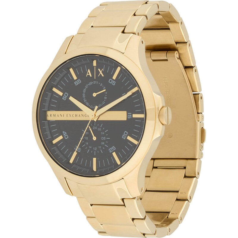 ARMANI EXCHANGE Analógové hodinky zlatá / čierna 68324707