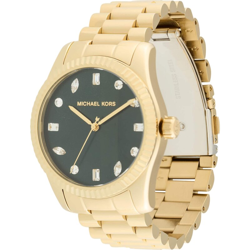 MICHAEL Michael Kors Analógové hodinky LEXINGTON zlatá / zelená 68324708