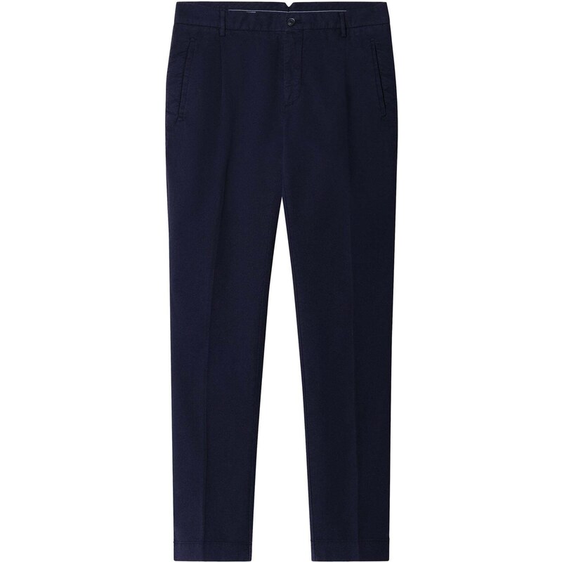 Hackett London Nohavice s pukmi Sloane tmavomodrá 68324720