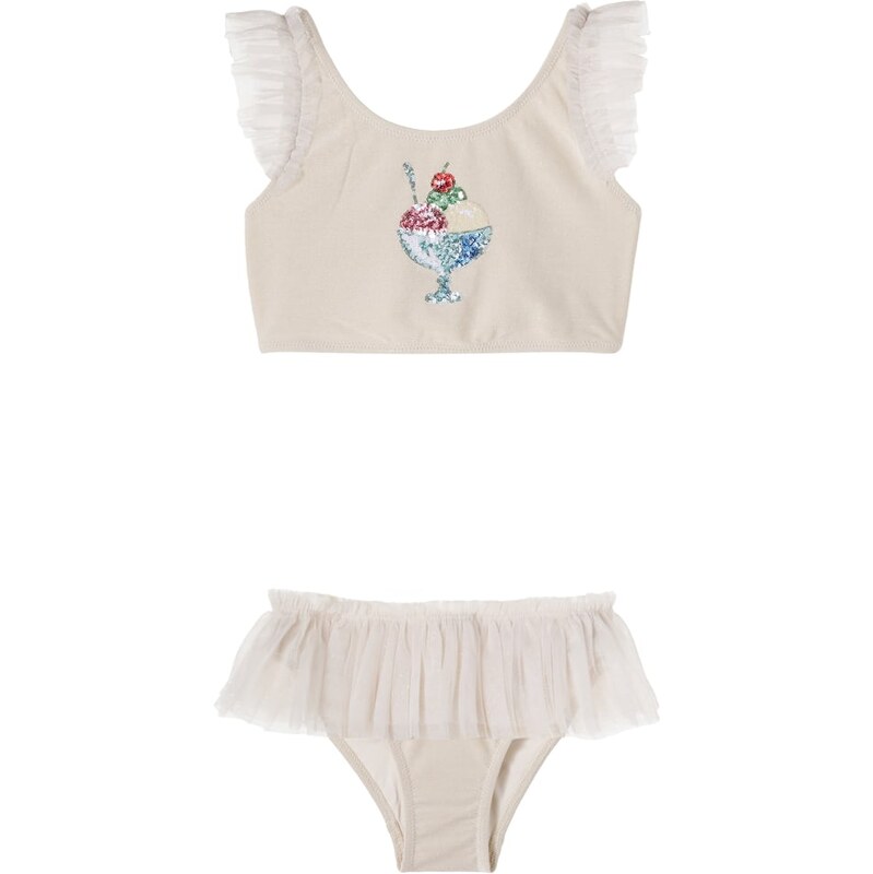 Konges Slojd Konges Sløjd Amandine sequined tulle-trimmed bikini 68393957