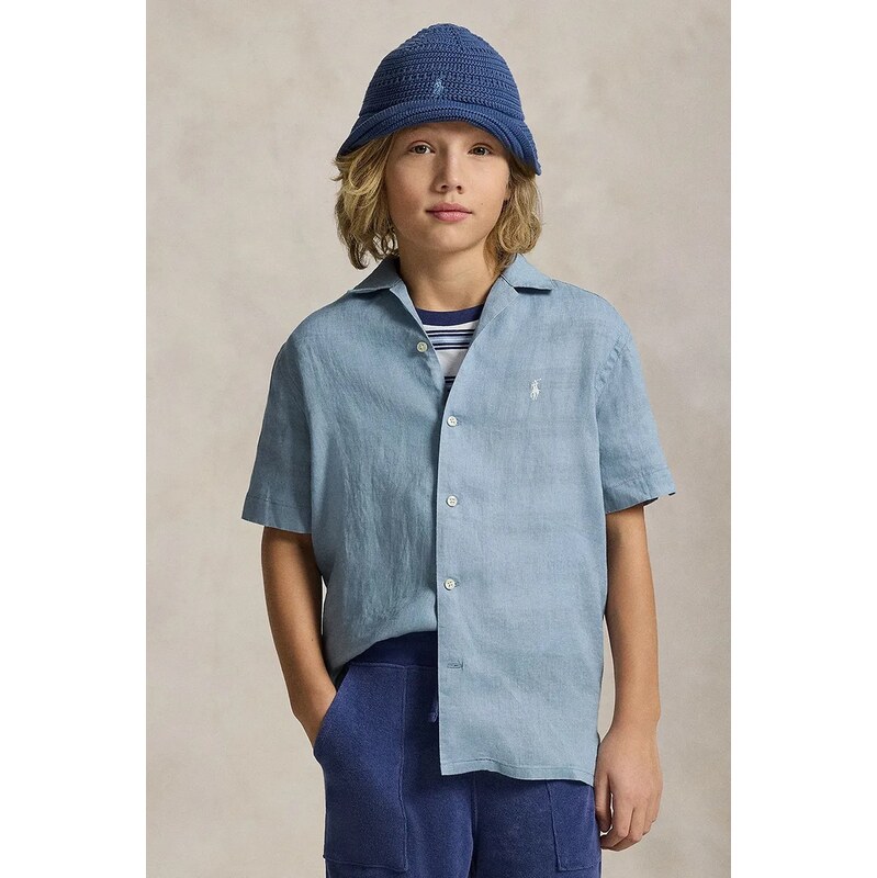 Polo Ralph Lauren Košeľa detská ľanová 68312112