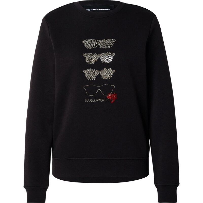 Karl Lagerfeld Mikina SUNGLASSES čierna 68324728