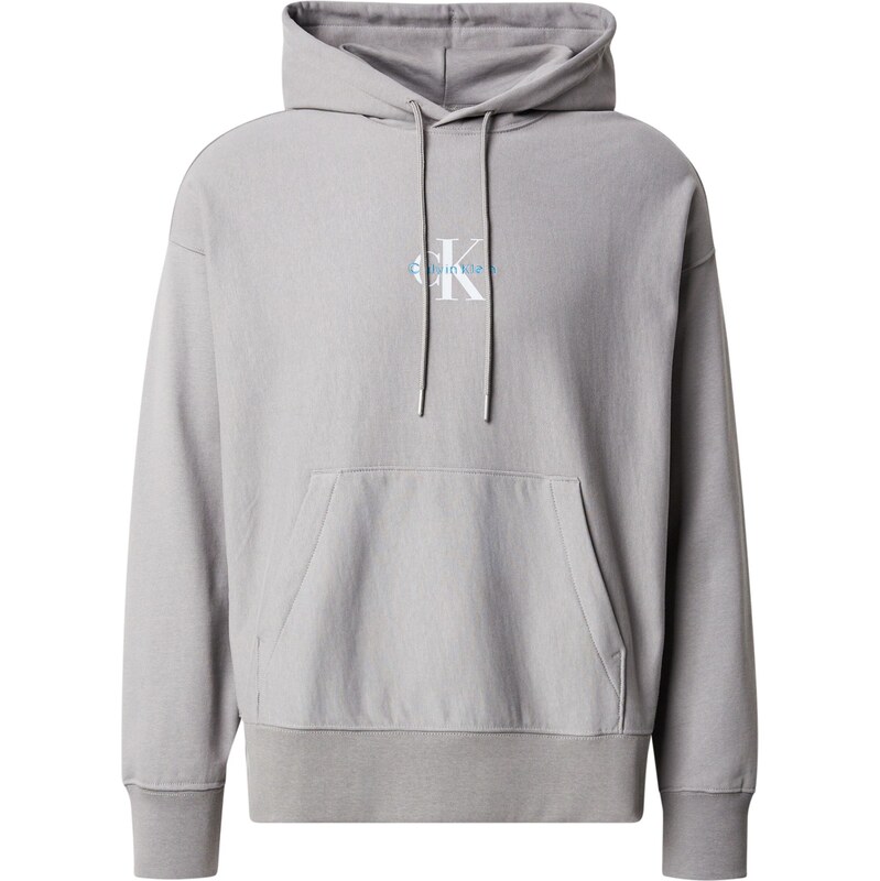 Calvin Klein Jeans Mikina svetlomodrá / svetlosivá / biela 68324794