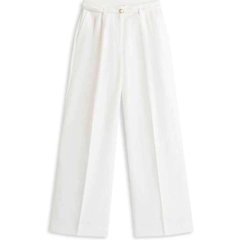 TOMMY HILFIGER Plisované nohavice biela 68324934