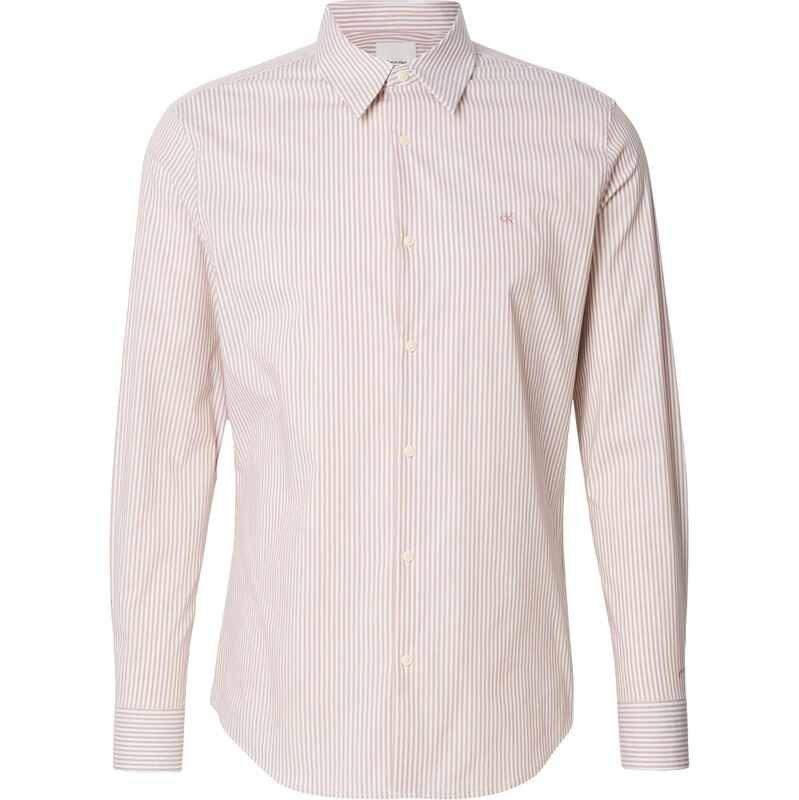 Calvin Klein Košeľa marhuľová / biela 68324948