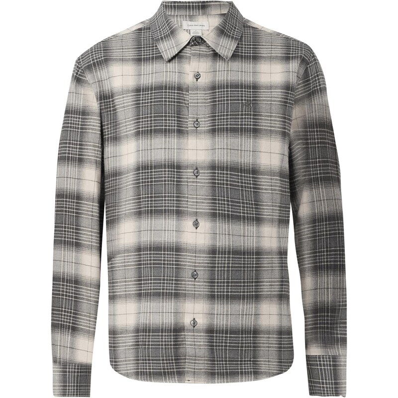 Calvin Klein Jeans Košeľa svetlosivá / čierna / biela 68324954