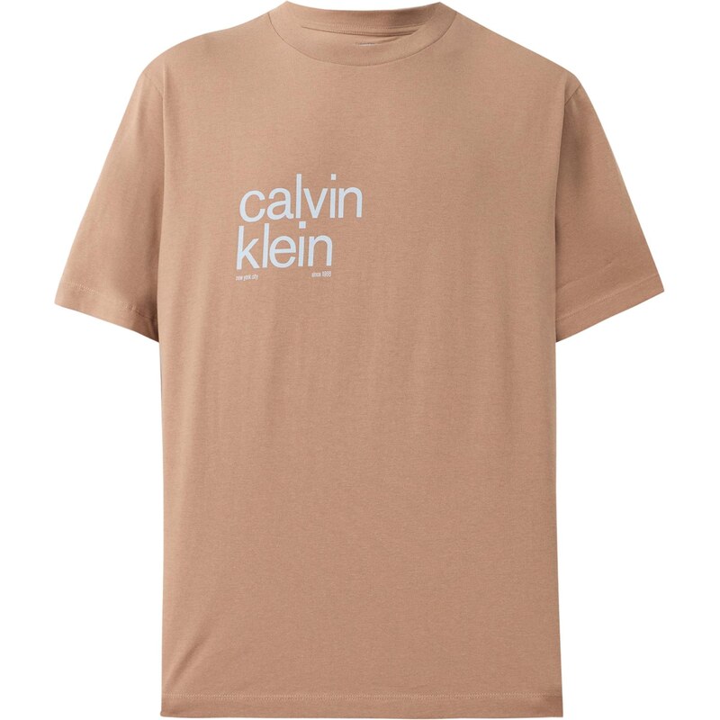 Calvin Klein Jeans Tričko 20S IO farba ťavej srsti / pastelovo modrá 68324957