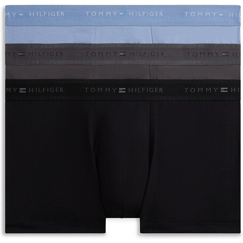 Tommy Hilfiger Underwear Boxerky nebesky modrá / sivá / čierna 68325204
