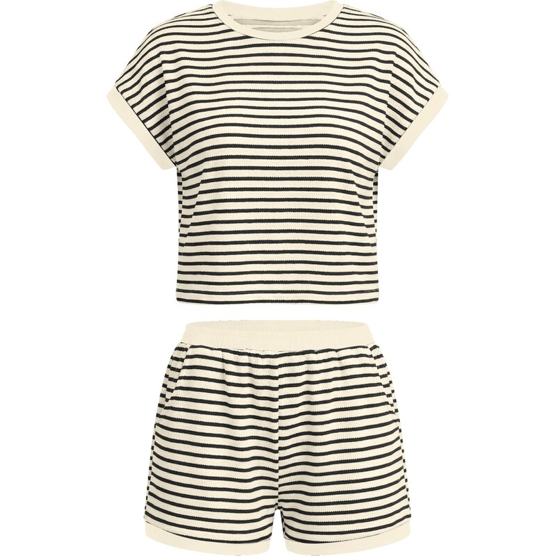 Imily Bela Nohavicový kostým kapučíno / čierna 68325320