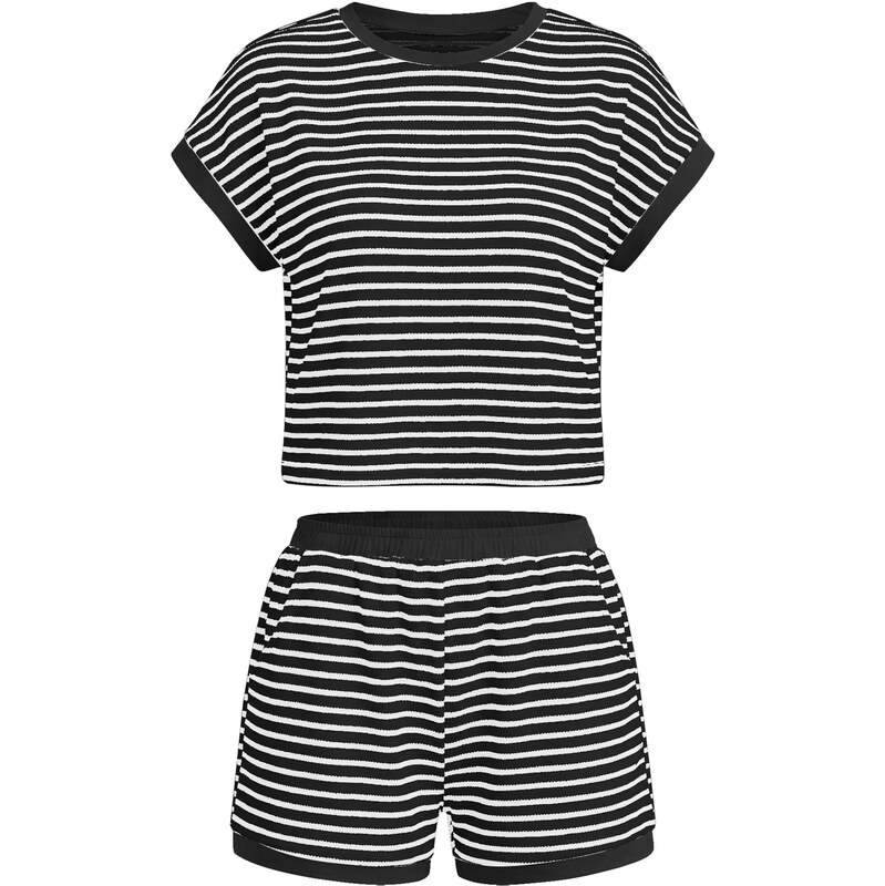 Imily Bela Nohavicový kostým čierna / biela 68325341