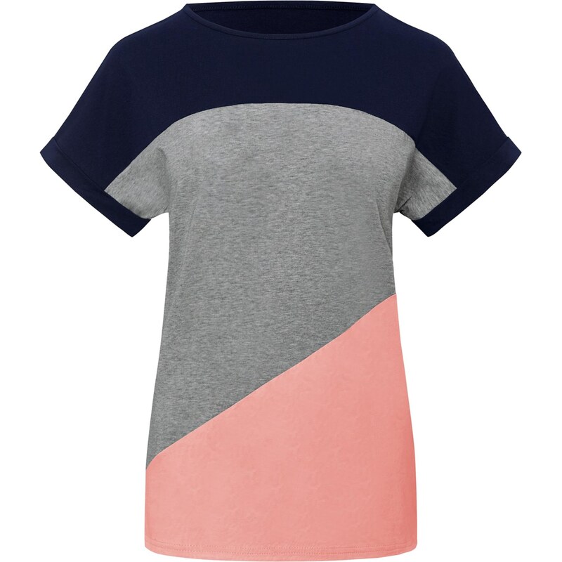 Imily Bela Tričko námornícka modrá / sivá melírovaná / ružová 68325405