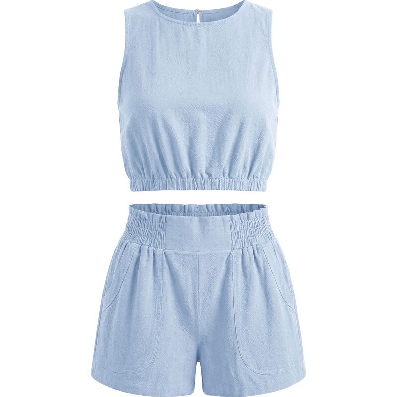 Imily Bela Nohavicový kostým nebesky modrá 68325417