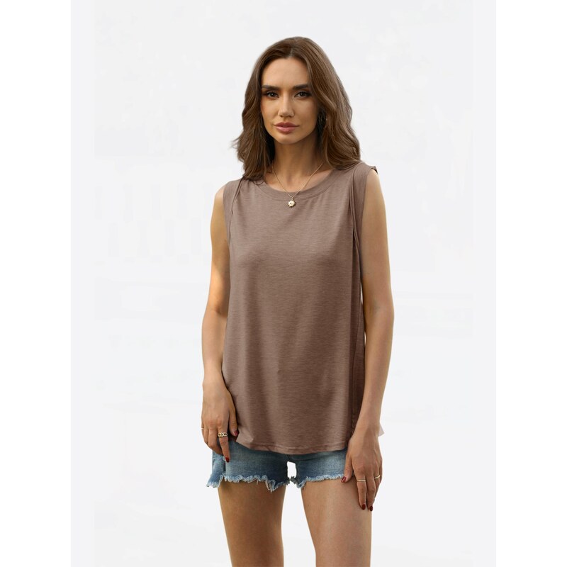 Imily Bela Top hnedá 68325462