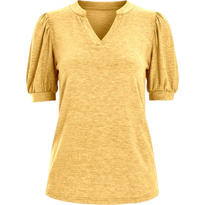 Imily Bela Tričko žltá melírovaná 68325508