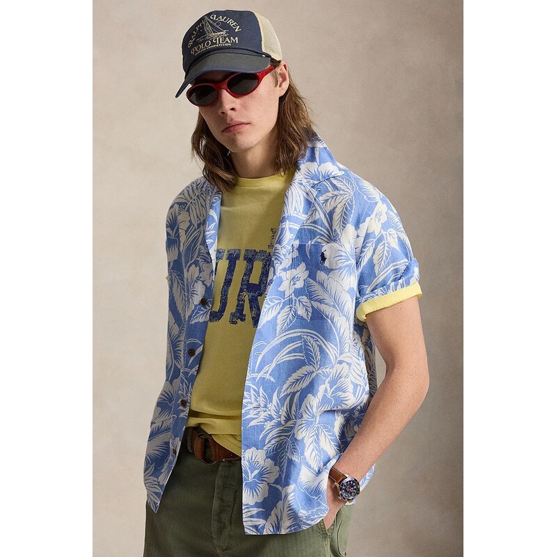 Polo Ralph Lauren košeľa pánska ľanová 68313633