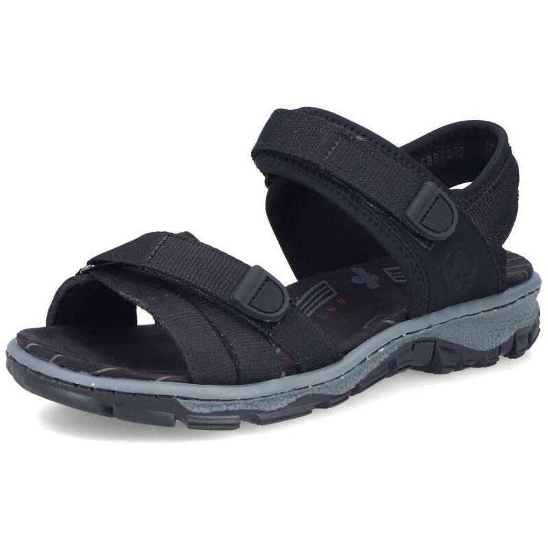 E-shop Dámske sandále RIEKER 68852-00 čierna S6