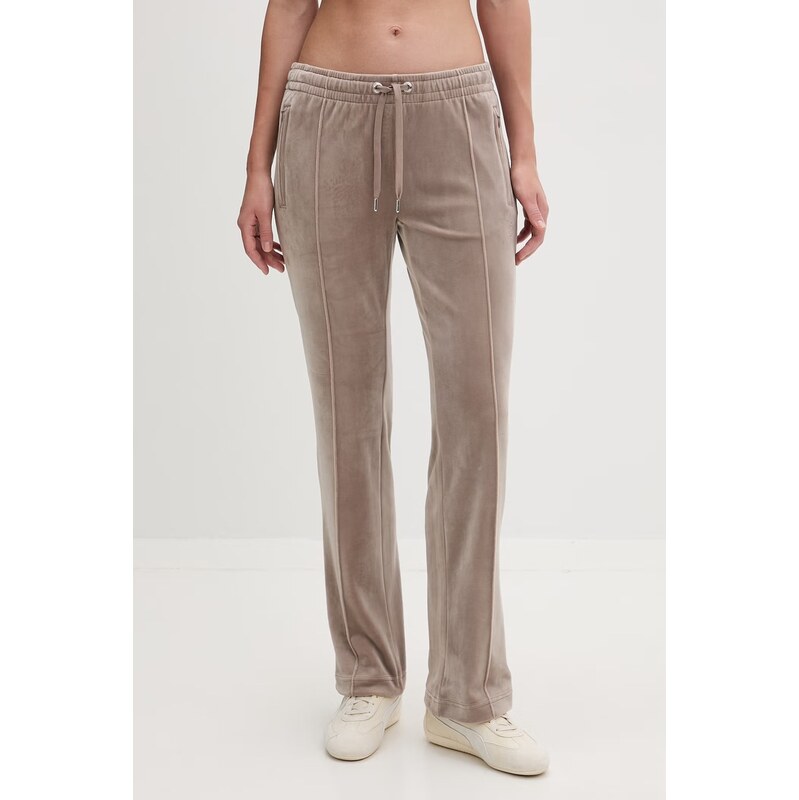 Juicy Couture teplákové nohavice dámske zamatové TINA COL OUT TR 68323667