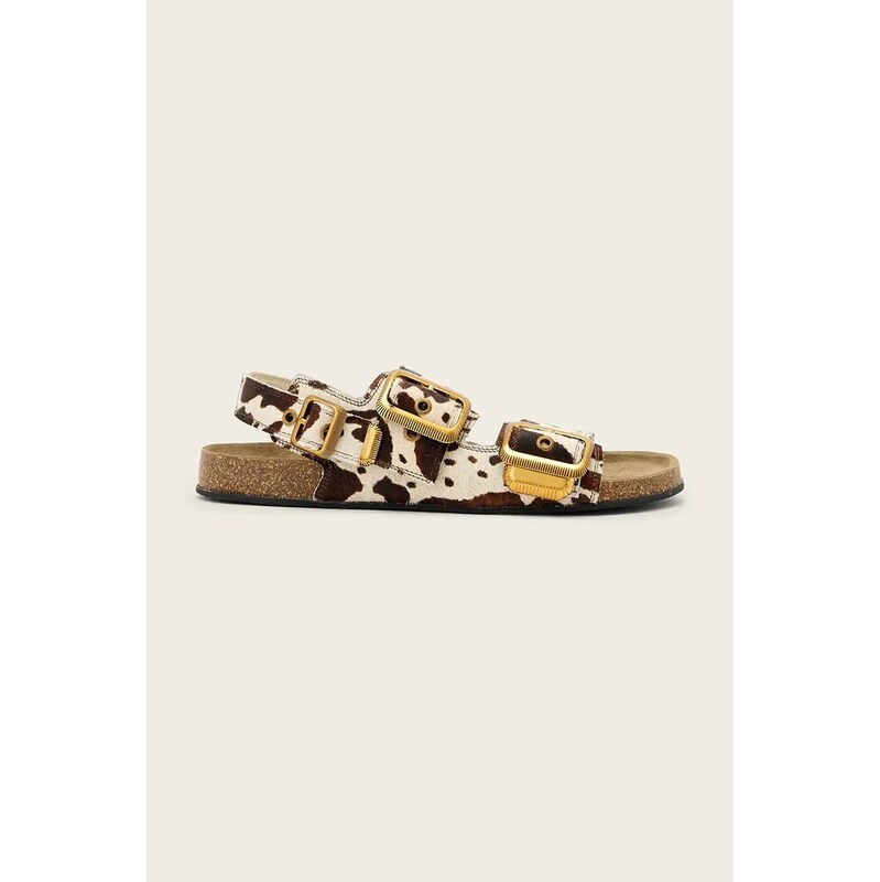 AllSaints dámske kožené sandále na plochom podpätku Staffa Sandal 68336495
