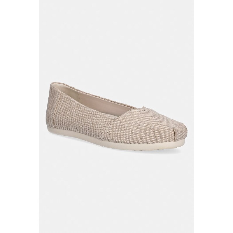 Toms espadrilky na plochom podpätku dámske ALPARGATA BALLET 68336668