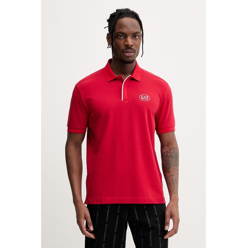 Pánske polo tričko s bavlnou EA7 Emporio Armani 68323580