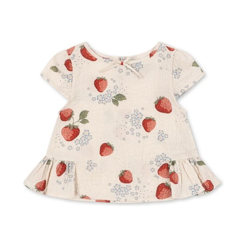 Detská bavlnená blúzka Konges Sløjd AVA SS TOP GOTS 68323966