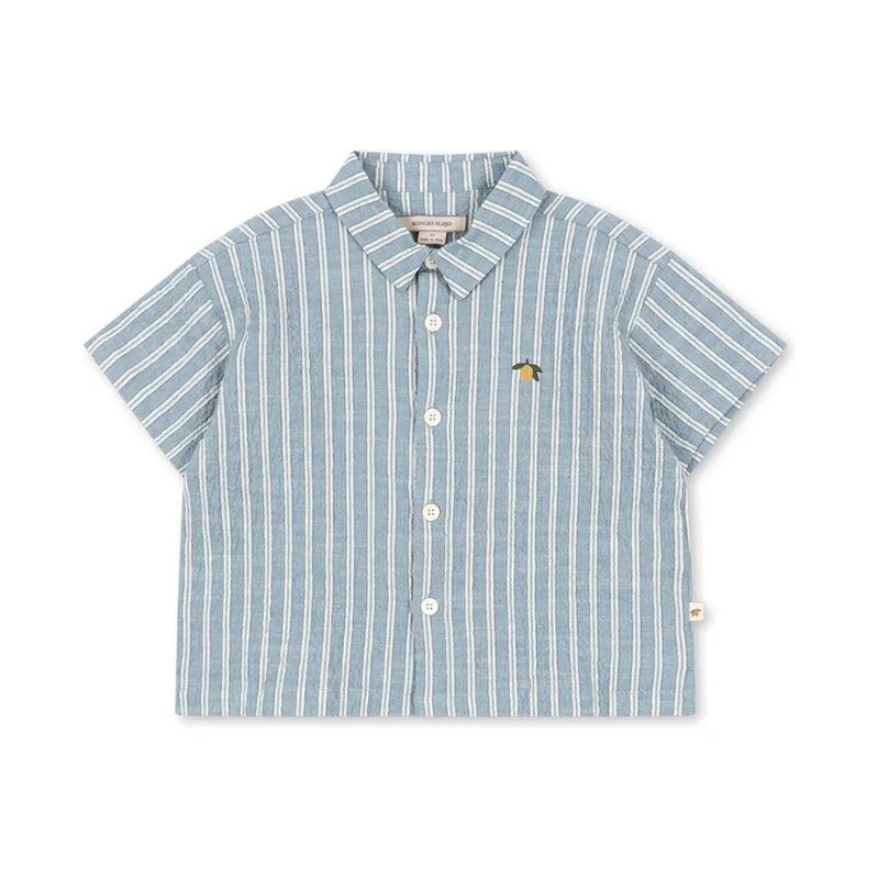 Detská bavlnená košeľa Konges Sløjd ELLIOT SS SHIRT GOTS 68323989