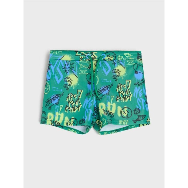 Sinsay - Vzorované plavky - zelená 68567798