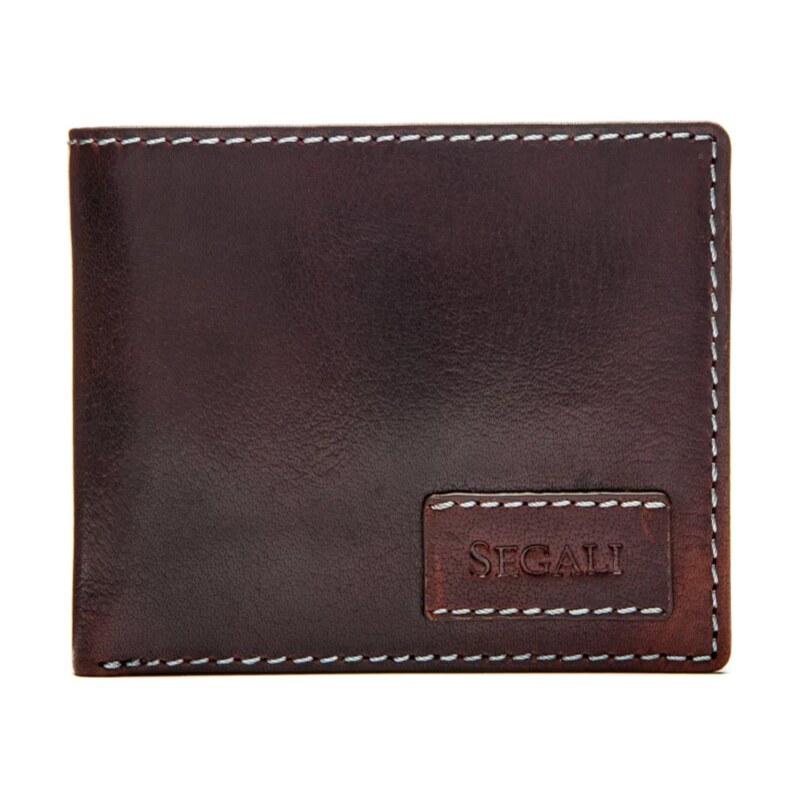 SEGALI Pánska kožená peňaženka 21031 hnedá 35335579