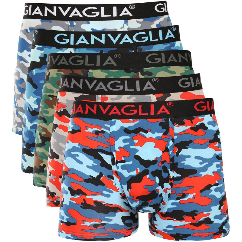 5PACK pánske boxerky Gianvaglia viacfarebné (GVG-5077) 67601728