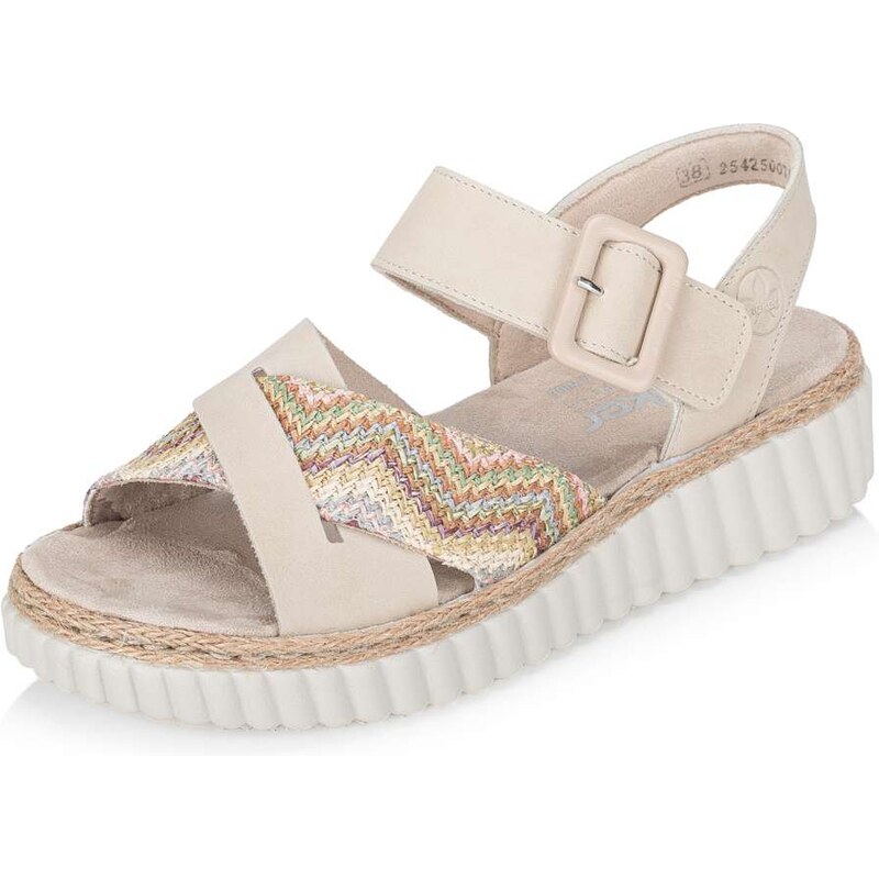 E-shop Dámske sandále RIEKER 69269-60 béžová S6